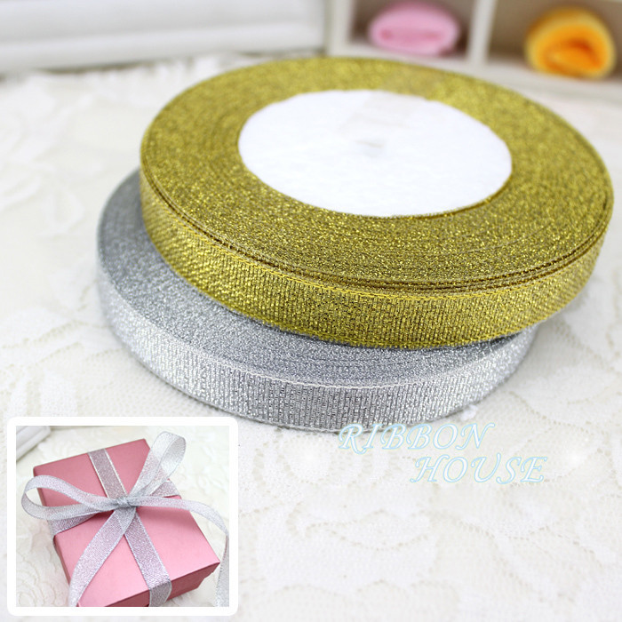 

Yamata Pita Gliter 1 Roll 25 Meter / Pita Panjang 25 Meter Lebar 1 Cm 1,5 Cm 2 Cm 4 Cm / Pita Kado / Pita Gliter Warna Silver Gold