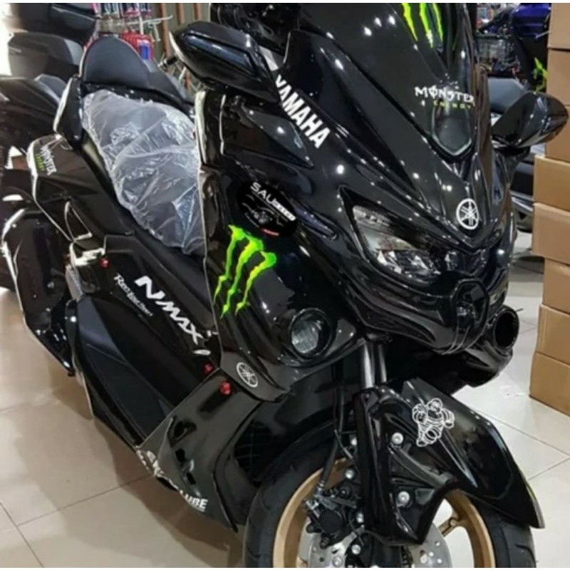 FULL BODY CUSTOM PREDATOR NMAX OLD & NMAX NEW HITAM MONSTER