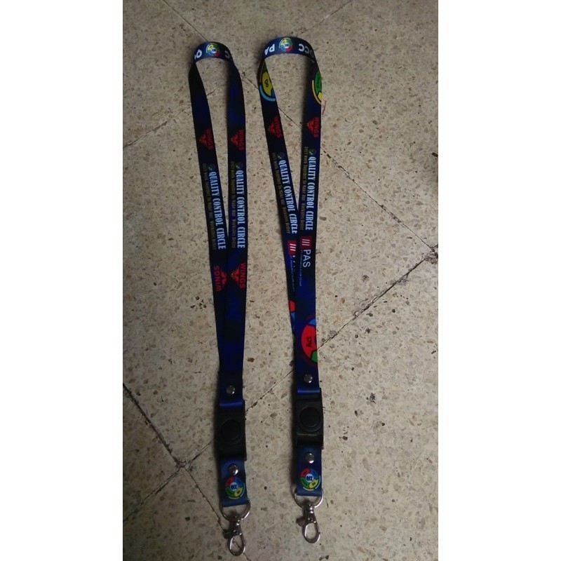 

tali lanyard id card print 1.5 cm bahan tisu