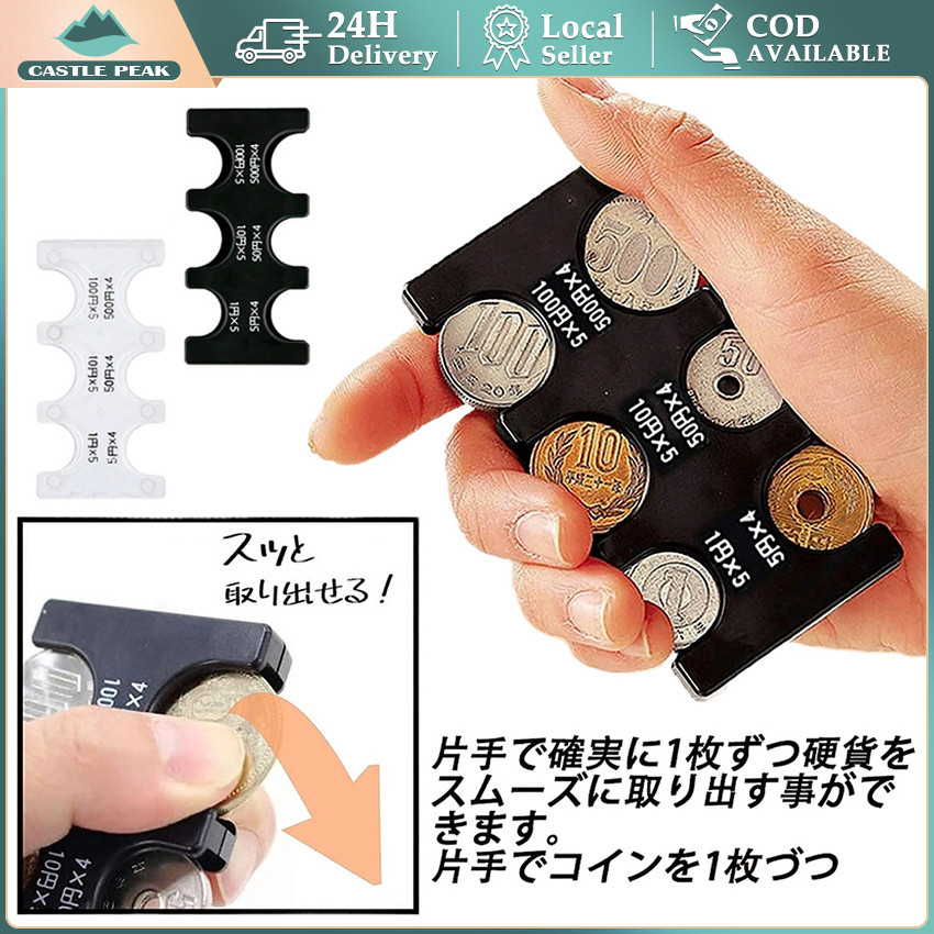 Japan Coin Organizer Dispenser Tempat Koin Jepang Yen Dompet