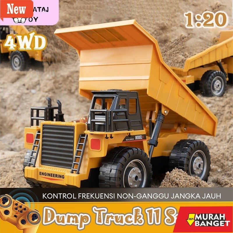 RC mobil terviral- Tatajoy RC Dump Truck 1:20 2.4G Mobil Dump Truck Remote Control 11Channel Mesin R