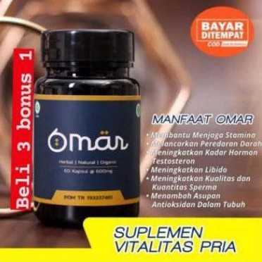 OMAR OBAT KUAT HERBAL PRIA KAPSUL KEJANTANAN PRIA OBAT KUAT PRIA AMPUH TAHAN LAMA