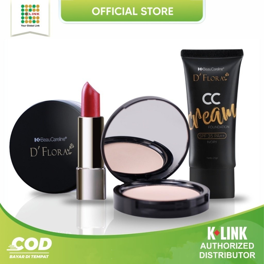 D FLORA KOSMETIK SERIES ORIGINAL  || LIPSTIK LIP STICK COMPACT LOOSE POWDER CC CREAM