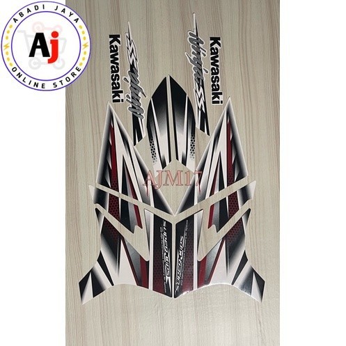 Striping stiker lis decals motor NINJA SS 2013 PUTIH