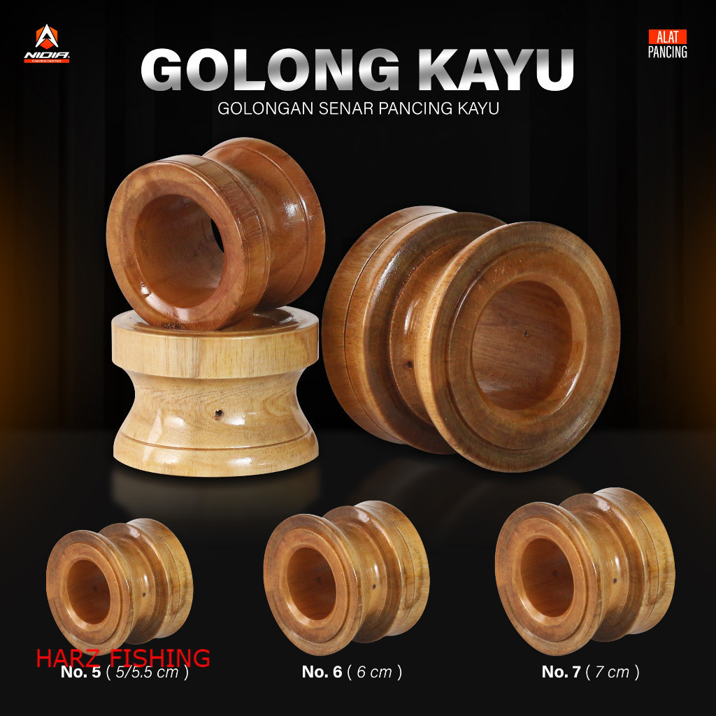 Gulungan Pancing Kayu - Golong Timbang Galatama HARZ