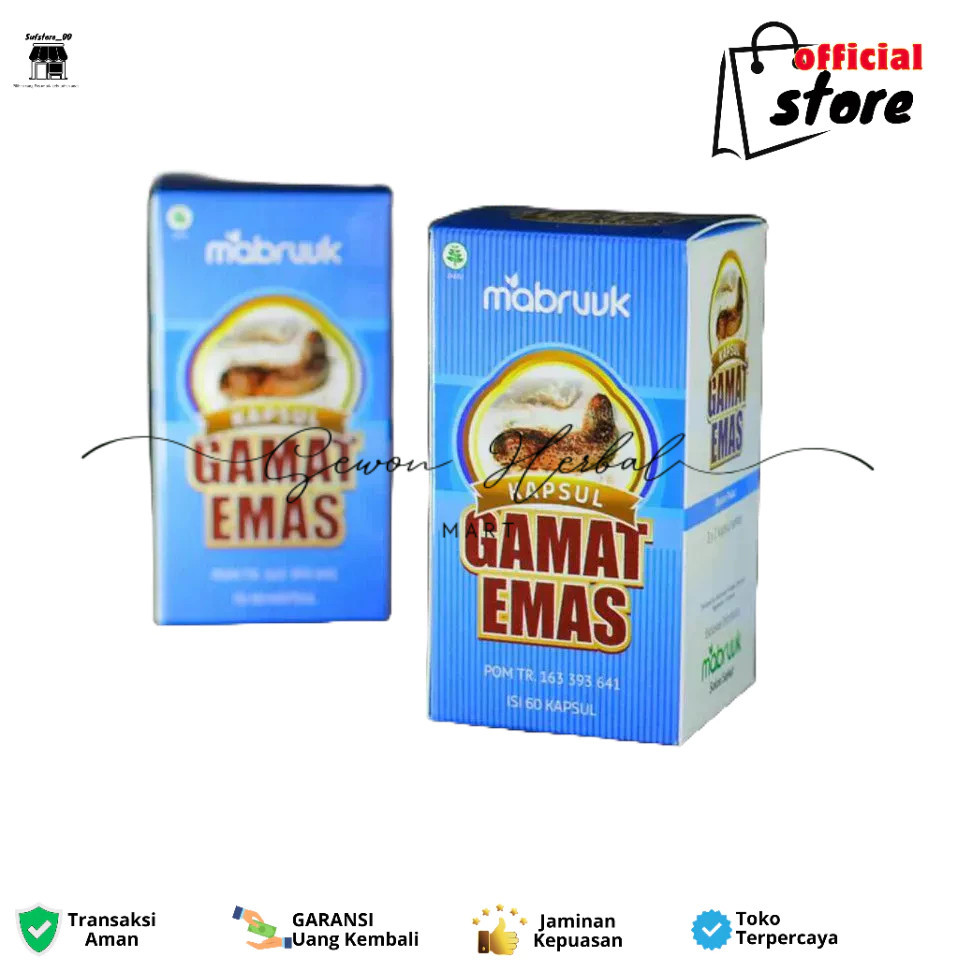 Kapsul Gamat Gold Mabruuk | Kapsul Gamat Emas BPOM | Gamat Gold G ( Izin POM )