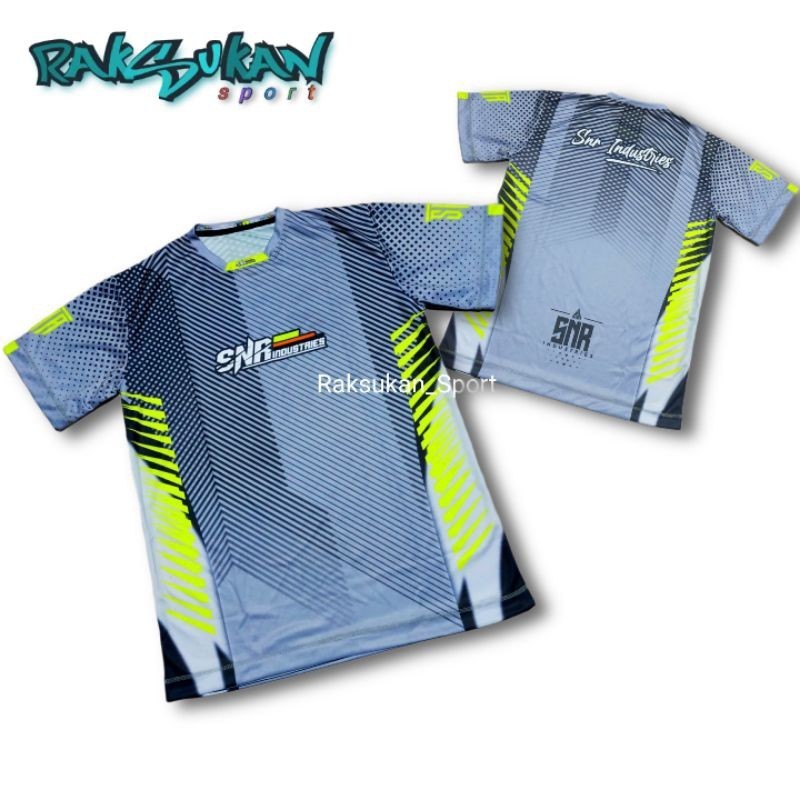 Jersey volly voli pria snr industries full printing baju kaos olahraga  kualatas super raksukan_spor