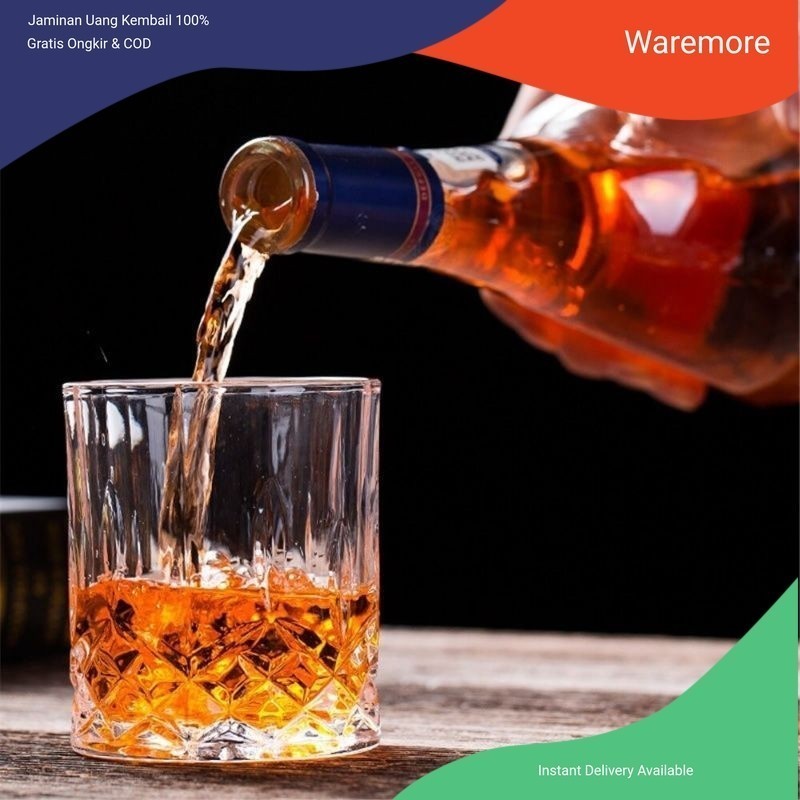 Gelas Unik Crystal Classic Rock Glass 200ml