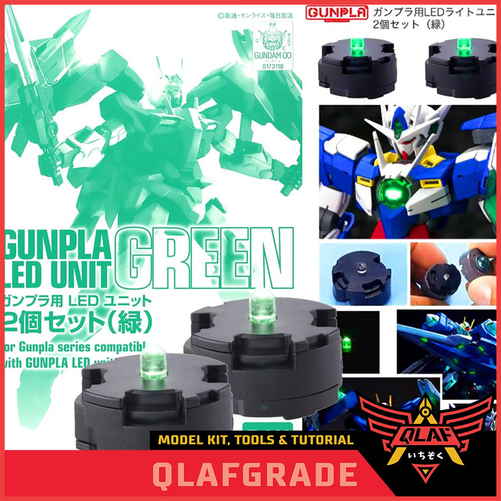 BANDAI LED UNIT SET 2 (GREEN) - PARTS 2 LED UNIT / lampu led gundam