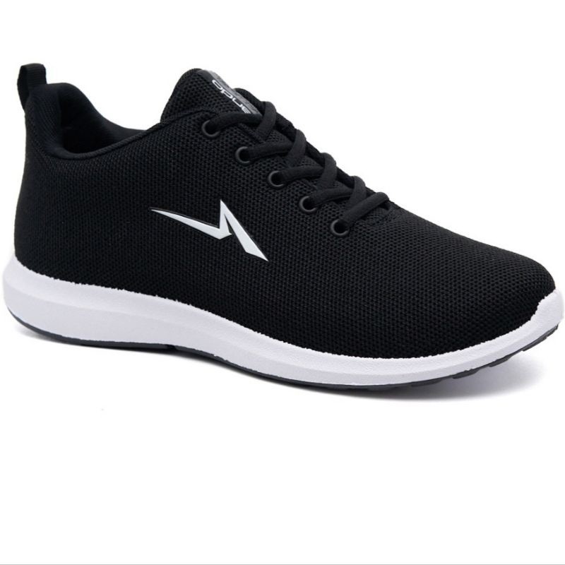 Sepatu Ando Original Liam Hitam putih black white