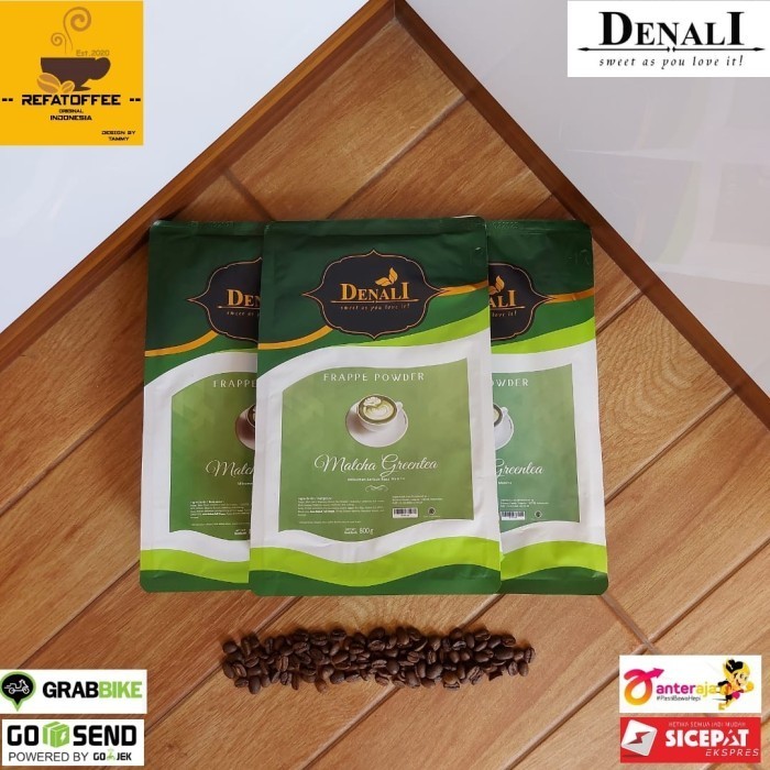 

Ready MATCHA GREENTEA POWDER DENALI 800 GRAM