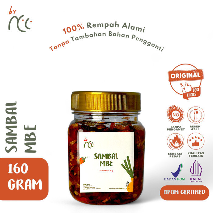 

New Promo- By NCC Sambal Mbe (Sambal Bawang Goreng Khas Bali) 160gr