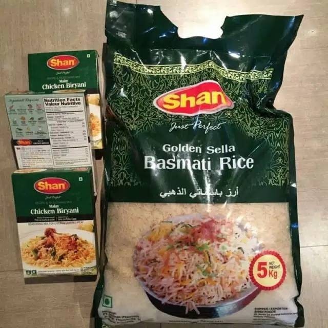 

[Bumbu Instan] Beras basmati shan +1paket bumbu shan beryani