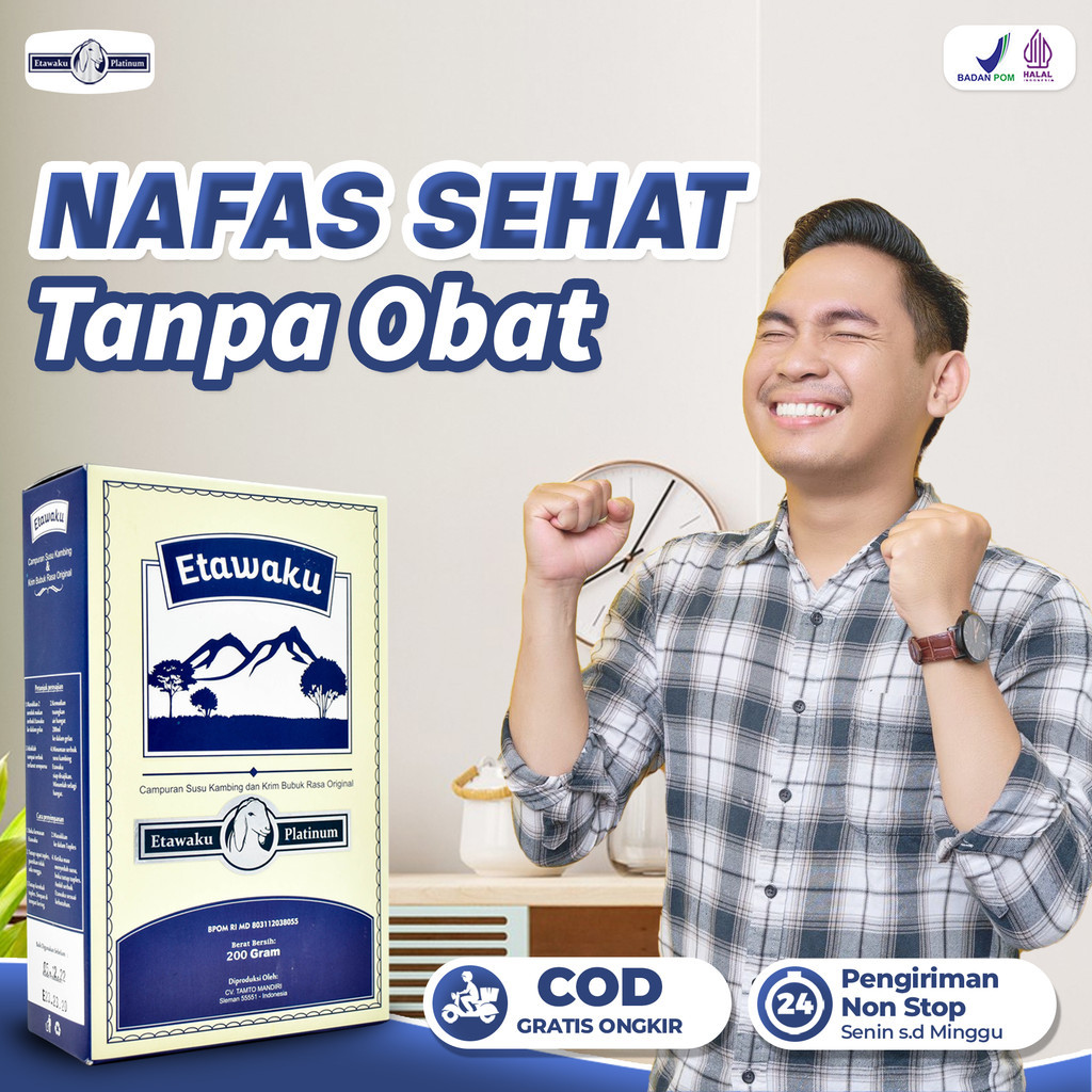 

Etawaku Platinum Susu Kambing Membantu Masalah Pernafasan Isi 200gr