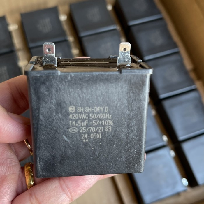 capasitor / kapasitor mesin cuci sharp 14,5UF Original  -ASKW25