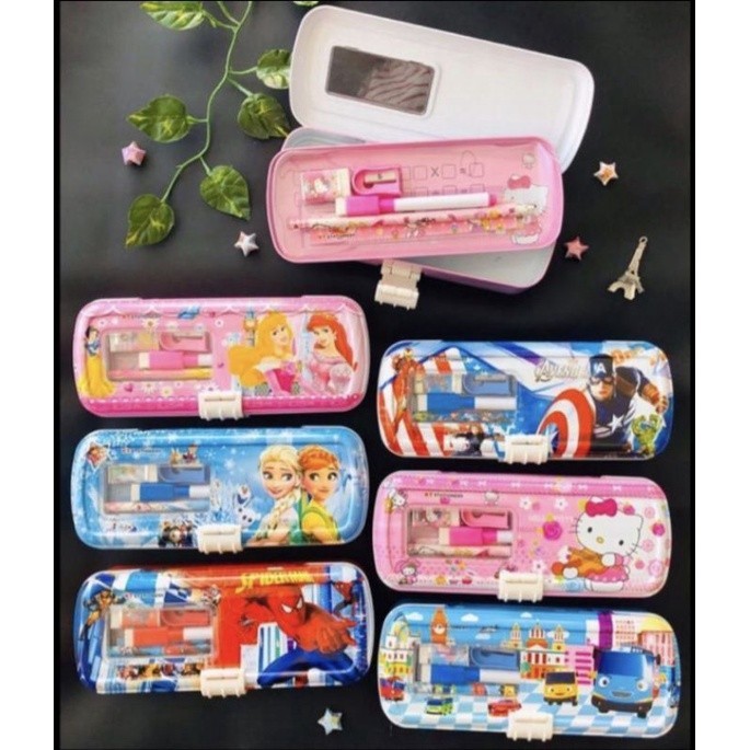 

HJK KOTAK PENSIL KALENG ada ISI/PENCIL CASE RANTANG