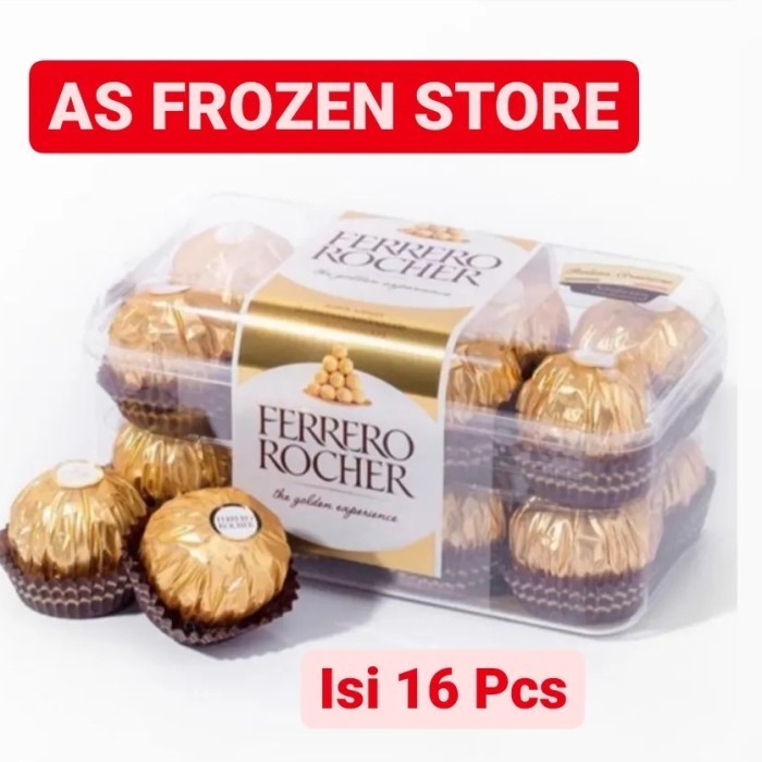 

Ferrero Rocher 16 Pcs Premium Chocolate / Ferrero Rocher isi 16 Pcs