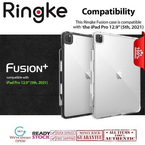 iPad Pro 12.9 2021 Case Ringke Fusion+ Transparent Back Cover