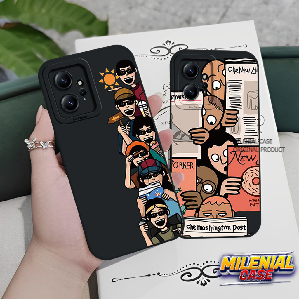 Milenial Case [RN5] Softcase Prokamera Redmi Note 12 4g Motif Aesthetic Kekinian - Case Keren - Case