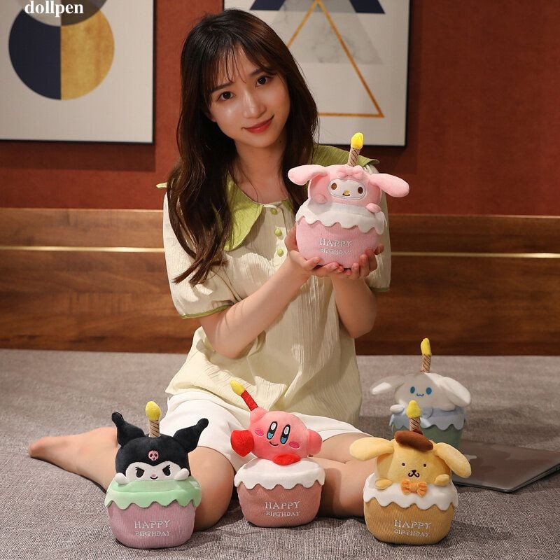 

Boneka Kue Sanrio Dekorasi Bercahaya Bernyanyi Boneka Mewah Lucu Hadiah Ulang Tahun Kreatif /dollpen