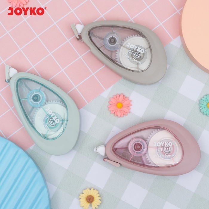 

CORRECTION TAPE | JOYKO CT-582 12M | TIPE-EX KERTAS | PENGHAPUS PENA | PITA KOREKSI