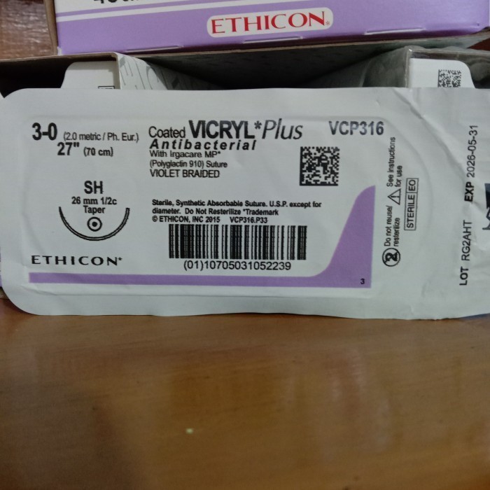 VICRYL plus 3-0 Taper VCP316 BENANG OPERASI