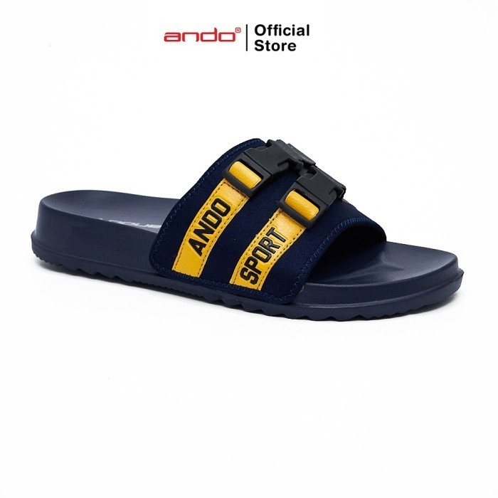 Freza_Store99 Ando Official Sandal Selop X-Treme Pria Dewasa - Navi - 43