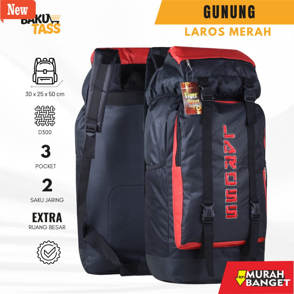 Tas Ransel Pria Kekinian Tas Ransel Punggung Outdoor Besar Hiking Traveling Advanture Tas Kuat