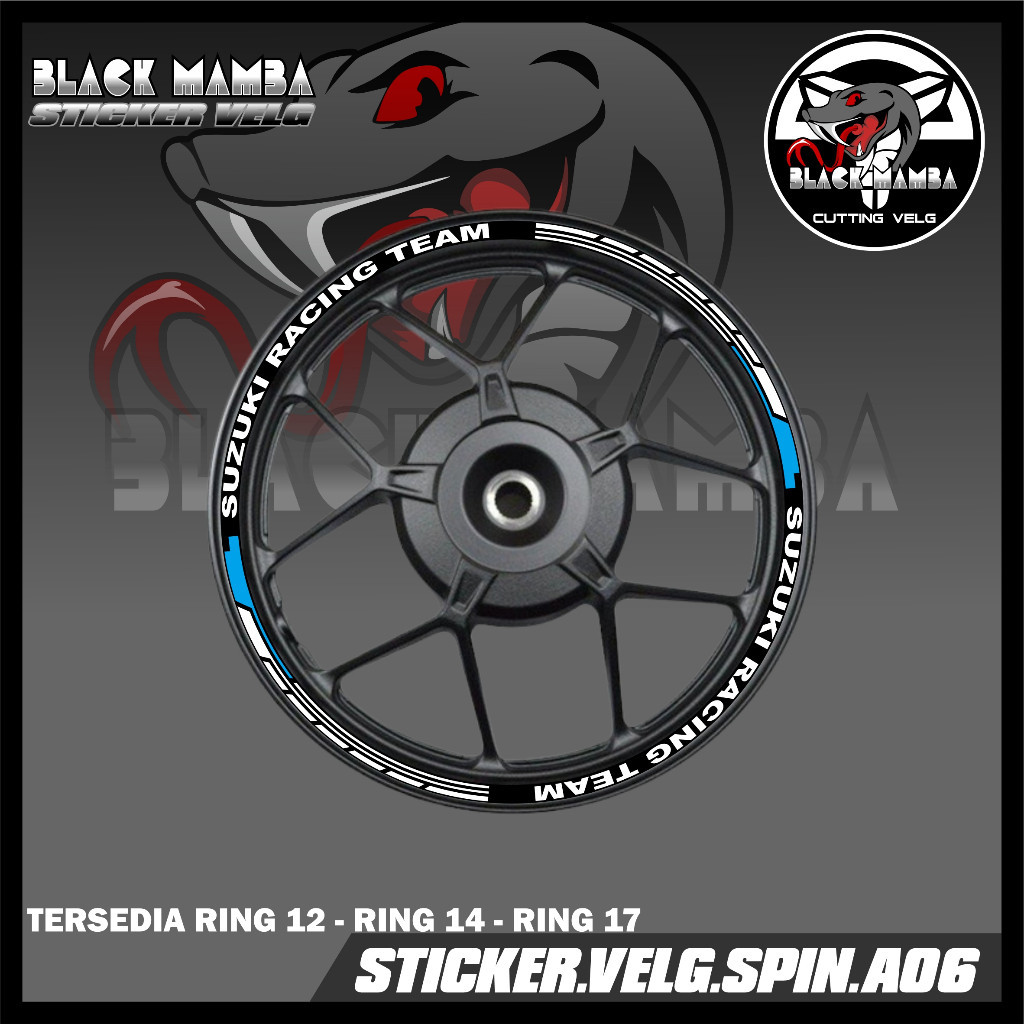 (COD) STICKER VELG SPIN - STIKER VELG LIS LIST VARIASI BAN/VELG SUZUKI SPIN  A06