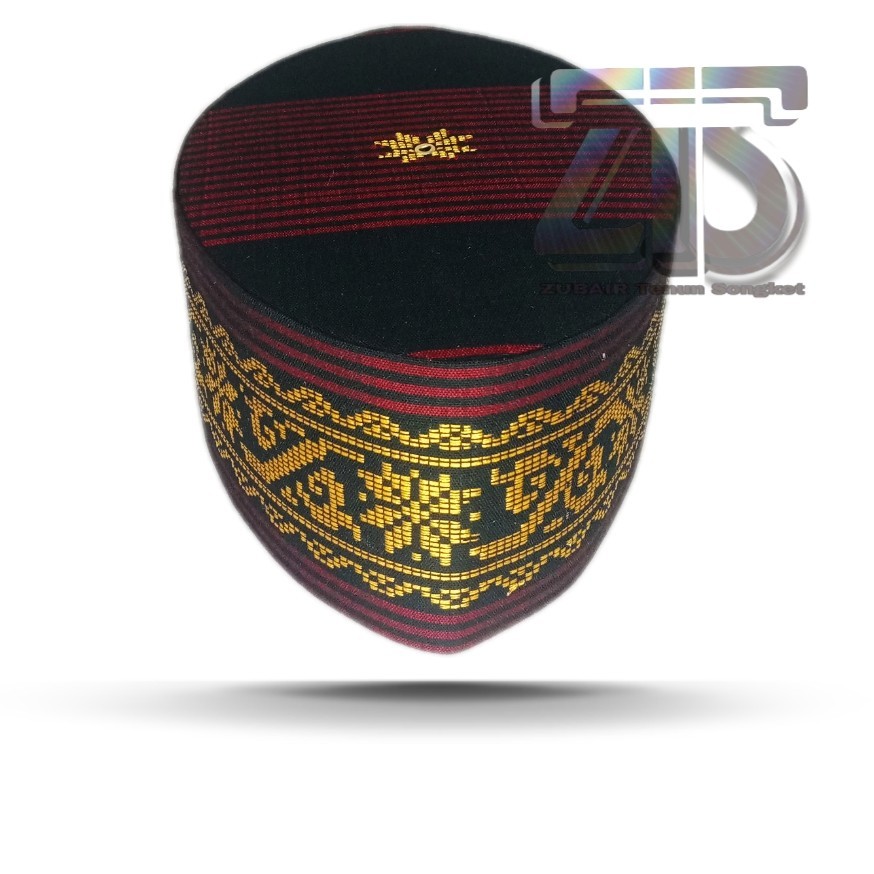 PECI TENUN SONGKET MEDAN SONGKOK BELANG MERAH MOTIF OKA / Z / DEWA