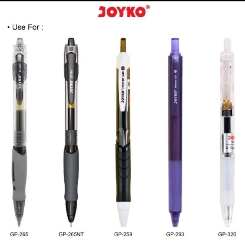 

HJK Refill Pulpen/Isi Pulpen Gel Cetek Joyko GPR-267 ( 1pak/24pcs )