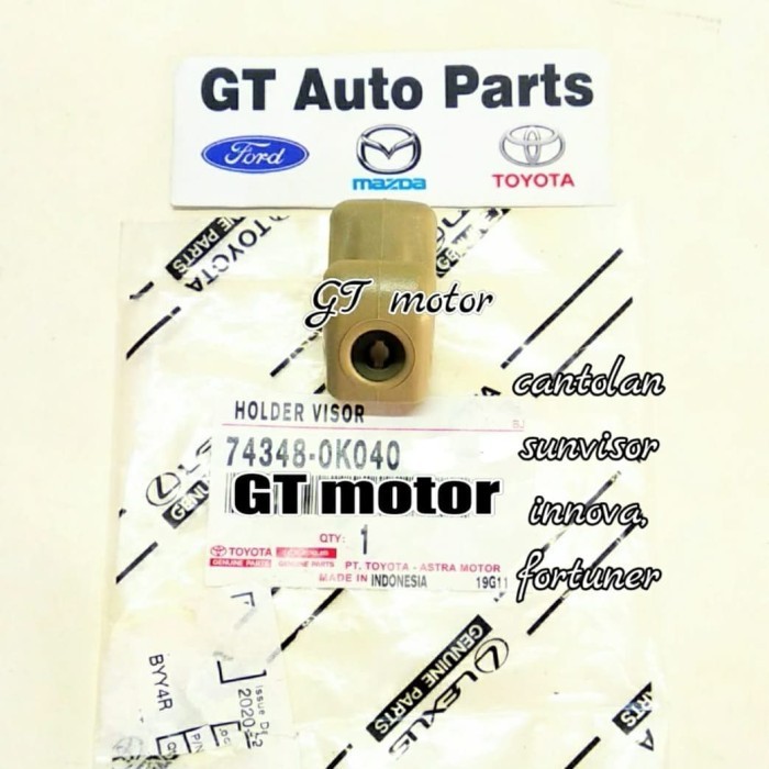 Cantolan Holder Sunvisor Innova / Fortuner