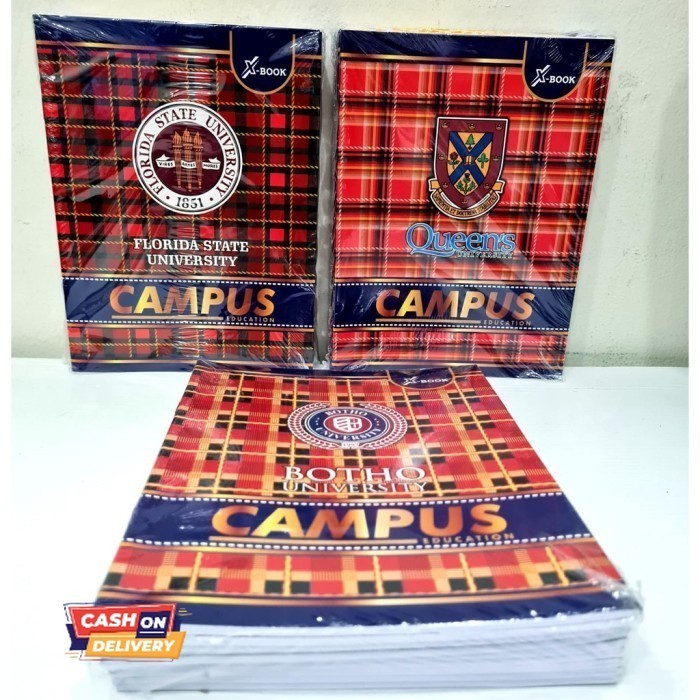 

✨LARIS✨ -Buku Tulis Kwarto 58 Lembar CAMPUS RANDOM 10 Buku