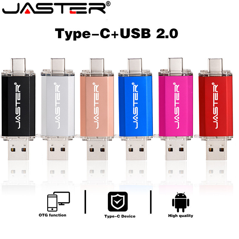 

JASTER Rotated TYPE-C Flash drive pen 64GB 32GB 16GB 8GB USB Flash Drive stick for android phone tablet PC notebook