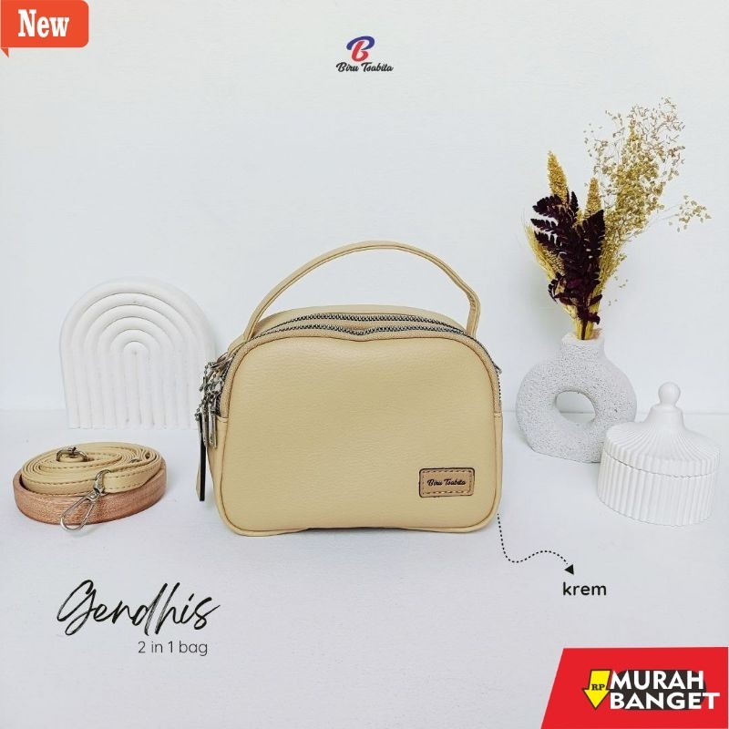 tas selempang wanita shopee haul GENDHIS Slingbag By Biru Tsabita Bisa Cod
