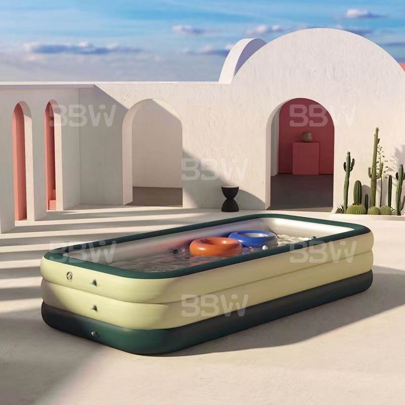 Ready Stock4M Kolam Renang Anak Jumbo 3Ring 4M/Kolam Mandi Bola/Kolam Balon Anak Pvc/Portable Kolam