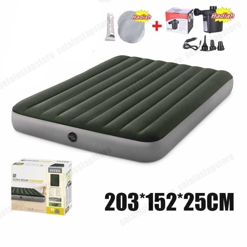 ID AIR BED/KASUR ANGIN QUEEN/KASUR ANGIN INTEX/KASUR ANGIN CAMPING/KASUR ANGIN OTOMATIS VIRAL/KASUR