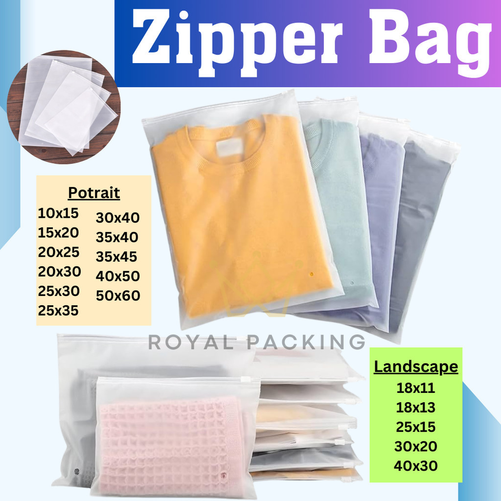 Zipper Bag Organizer Pouch Transparan Serbaguna Ziplock Murah Pouch Travel Plastik Ziplock Baju
