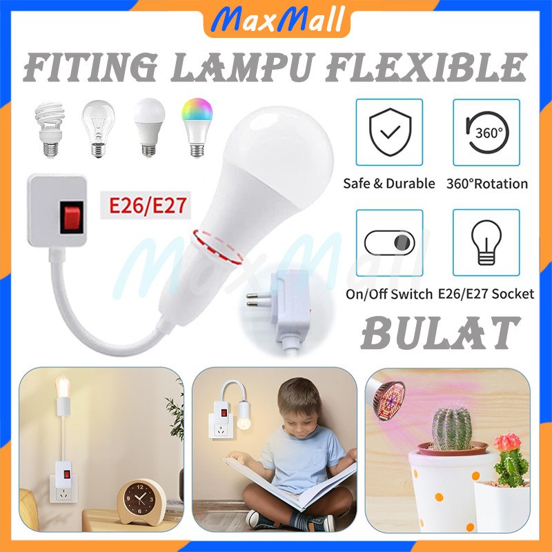 Fitting Colok+Saklar Fitting Lampu Saklar On Off Fitting Lampu Kombinasi Fitting Flexible Fiting Lam
