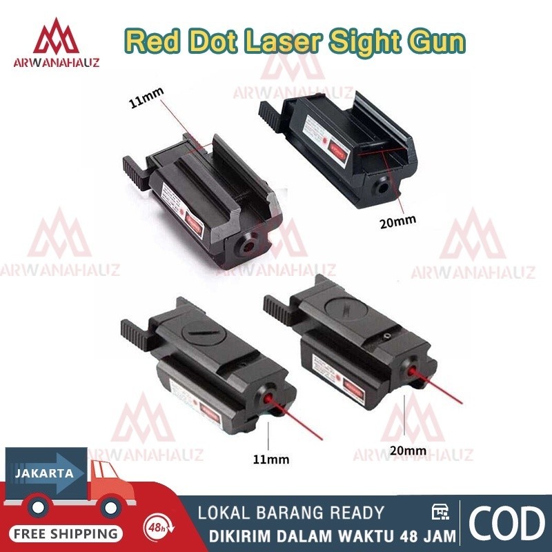 Tactical Red Dot Laser LS15 LASER SENAPAN NYALA /MERAH ANGIN TGPUL Tactical Red Dot Laser Sight Gun 