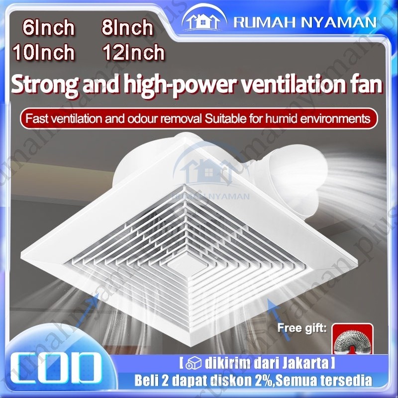 8/10/11/12inch Exhaust fan/heksos penyedot asap dapur/heksos penyedot ruangan/hexos penyedot udara r