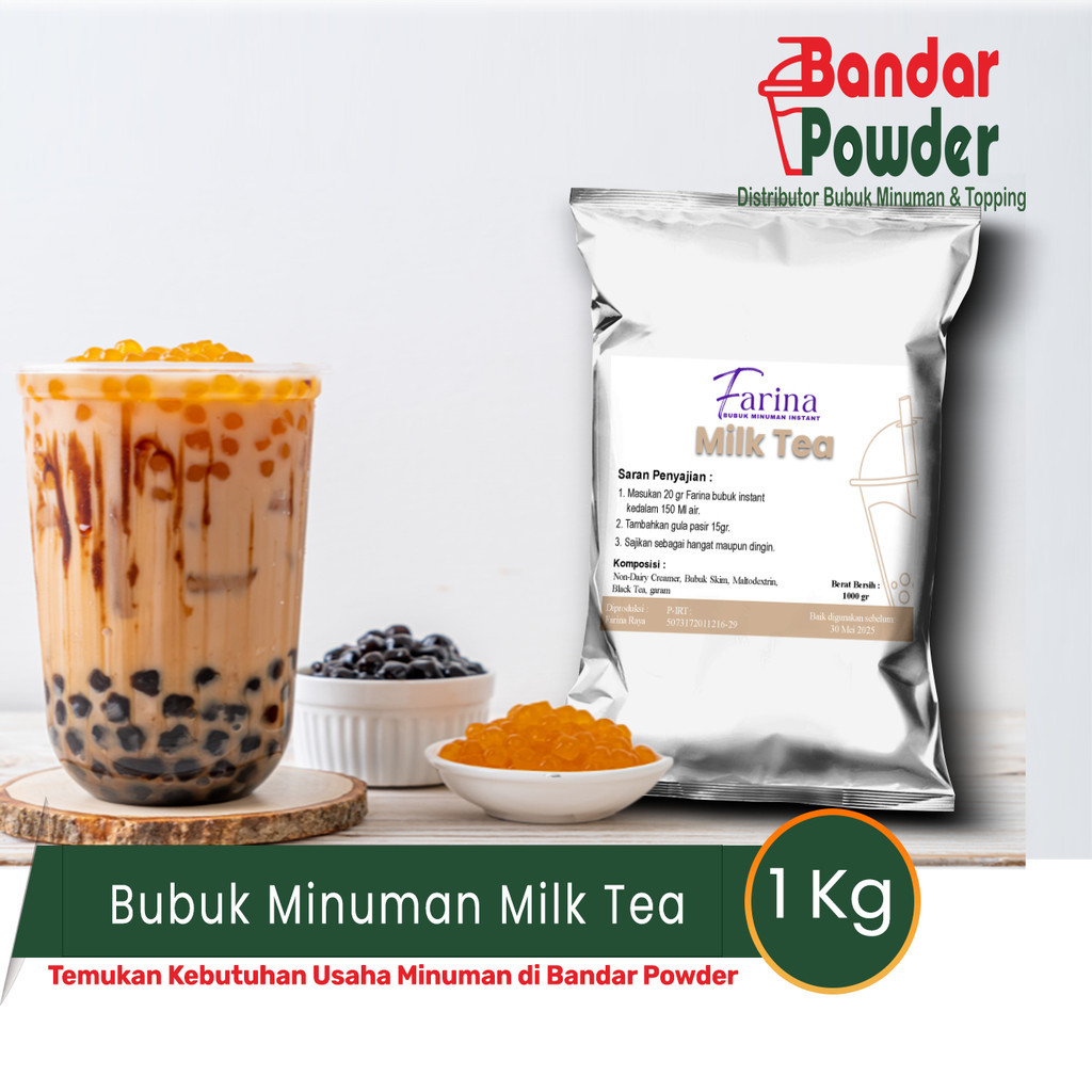 

Bubuk Minuman Milk Tea 1kg - Serbuk Minuman Farina - Bandar Powder