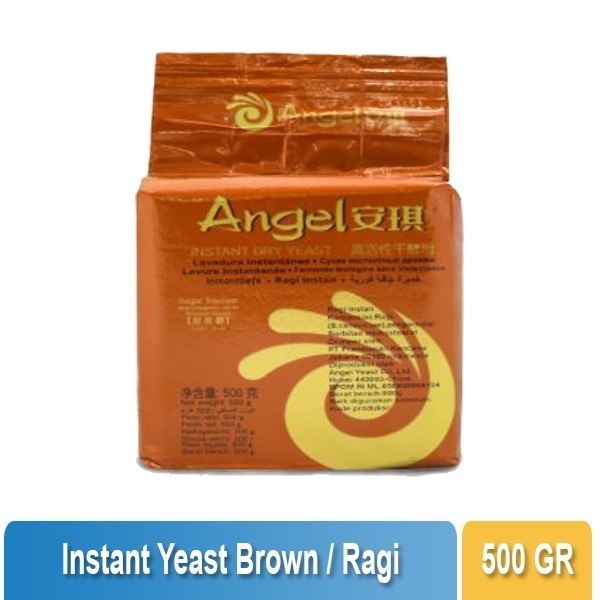 

[[ K23 - BEST SELLER ]] ANGEL - Instant Yeast Brown 500Gr / Ragi Instan