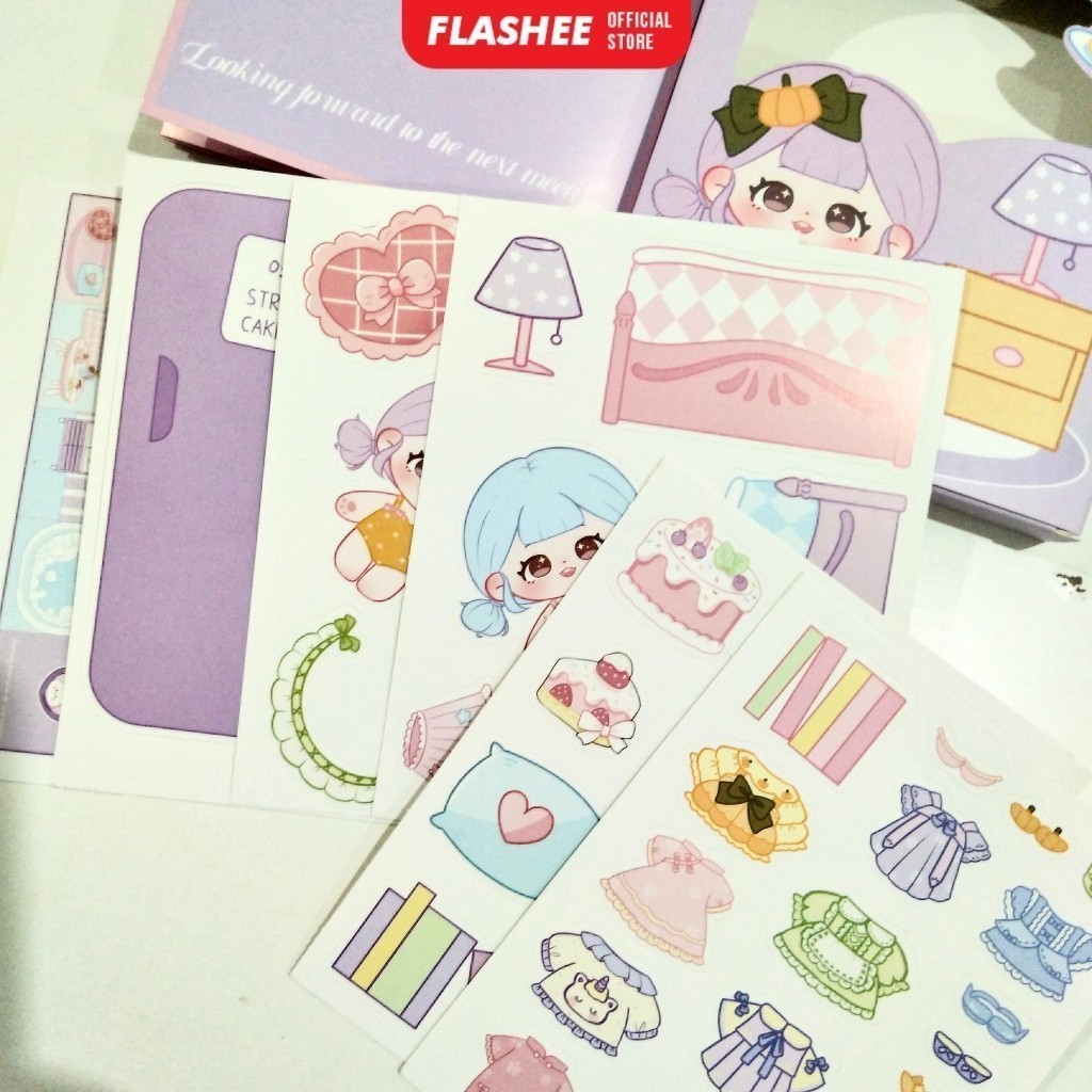 

Flashee Sticker Motif Kartun Korea Lucu Dekorasi Handbook Scrapbook Mini Stiker Anak Perempuan