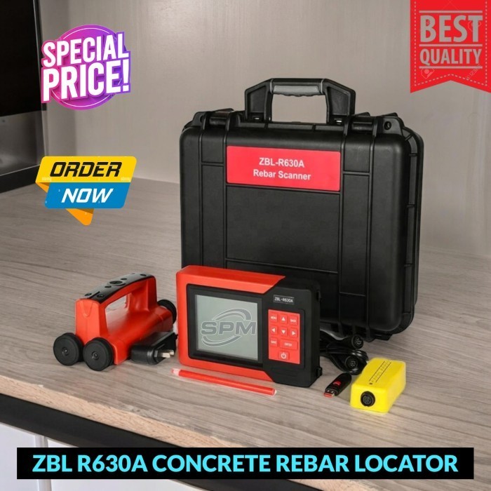 ZBl R630A Concrete Rebar Locator Scanner Ferromagnetic Detector ZBL