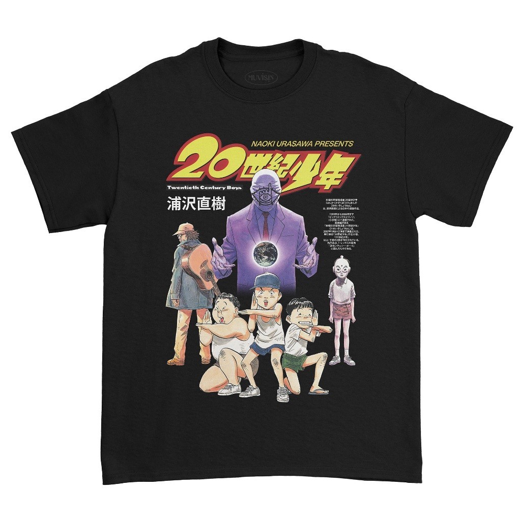Kaos 20th Century Boys Manga Twentieth Century Boys Cotton 20s Original Design Cotton High Quality F