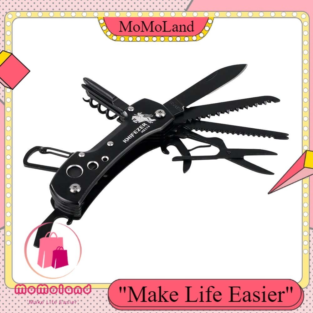 >>MoMoLand<< KNIFEZER Pisau Swiss Army Pocket Knife EDC Multifungsi - MKE16