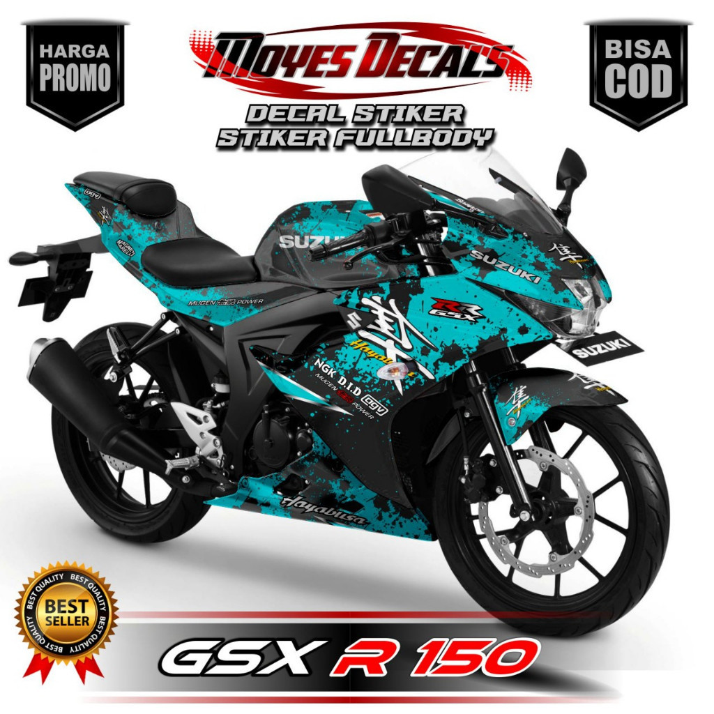 Decal Gsx R150 Full Body Stiker Gsx R150 Full Body Decal Gsx 150 RACING 1