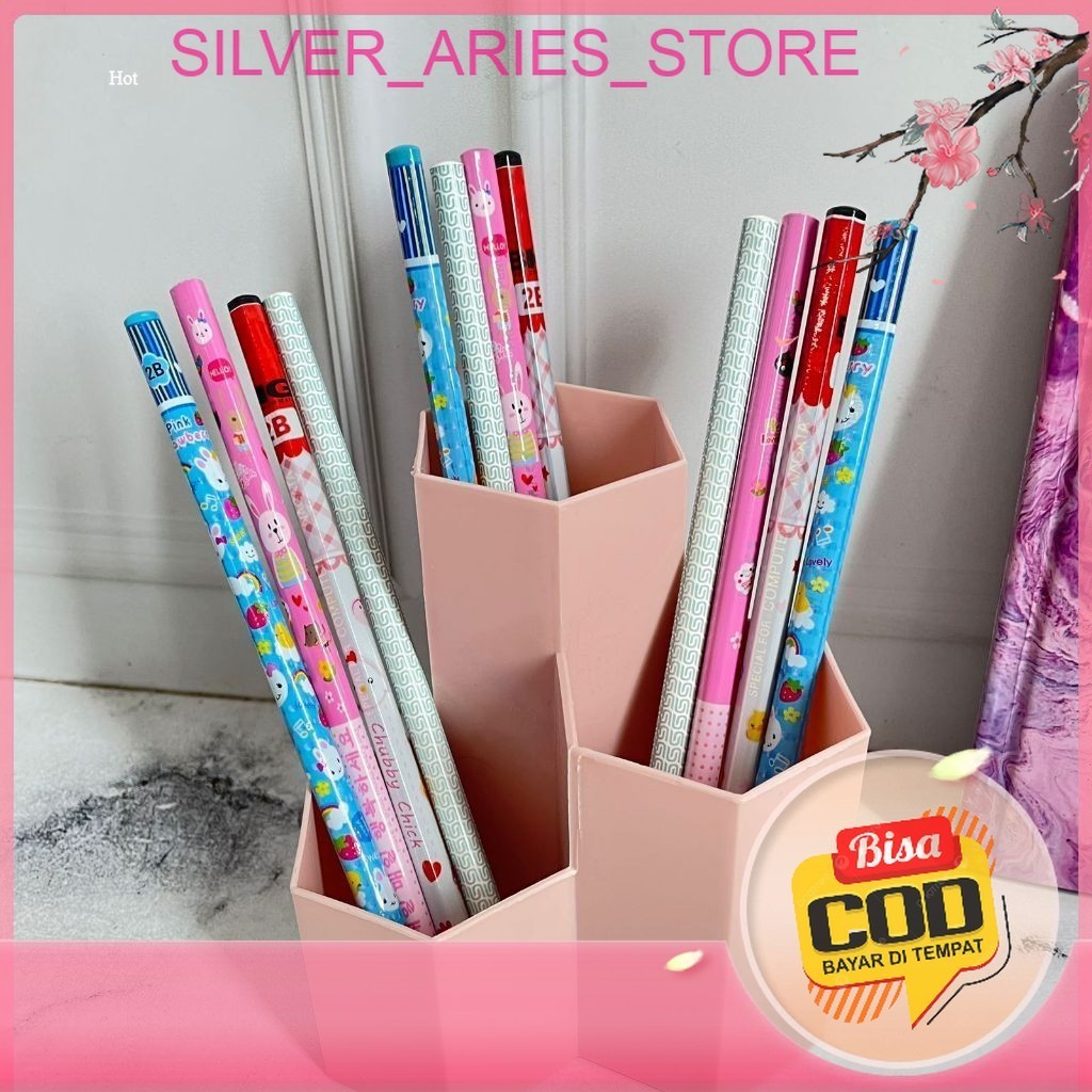 

Silver Aries [COD]. PENSIL 2B WARNA WARNI KARAKTER KARTUN / PENSIL UJIAN 2B MOTIF KARTUN / PENSIL FANCY MURAH