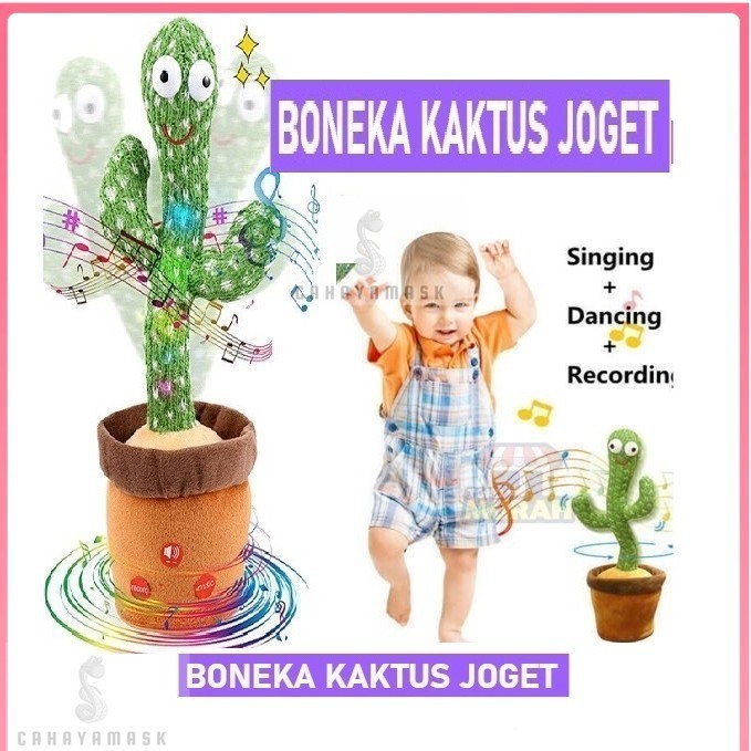 Mainan Boneka Kaktus Joget Viral/Dancing Cactus